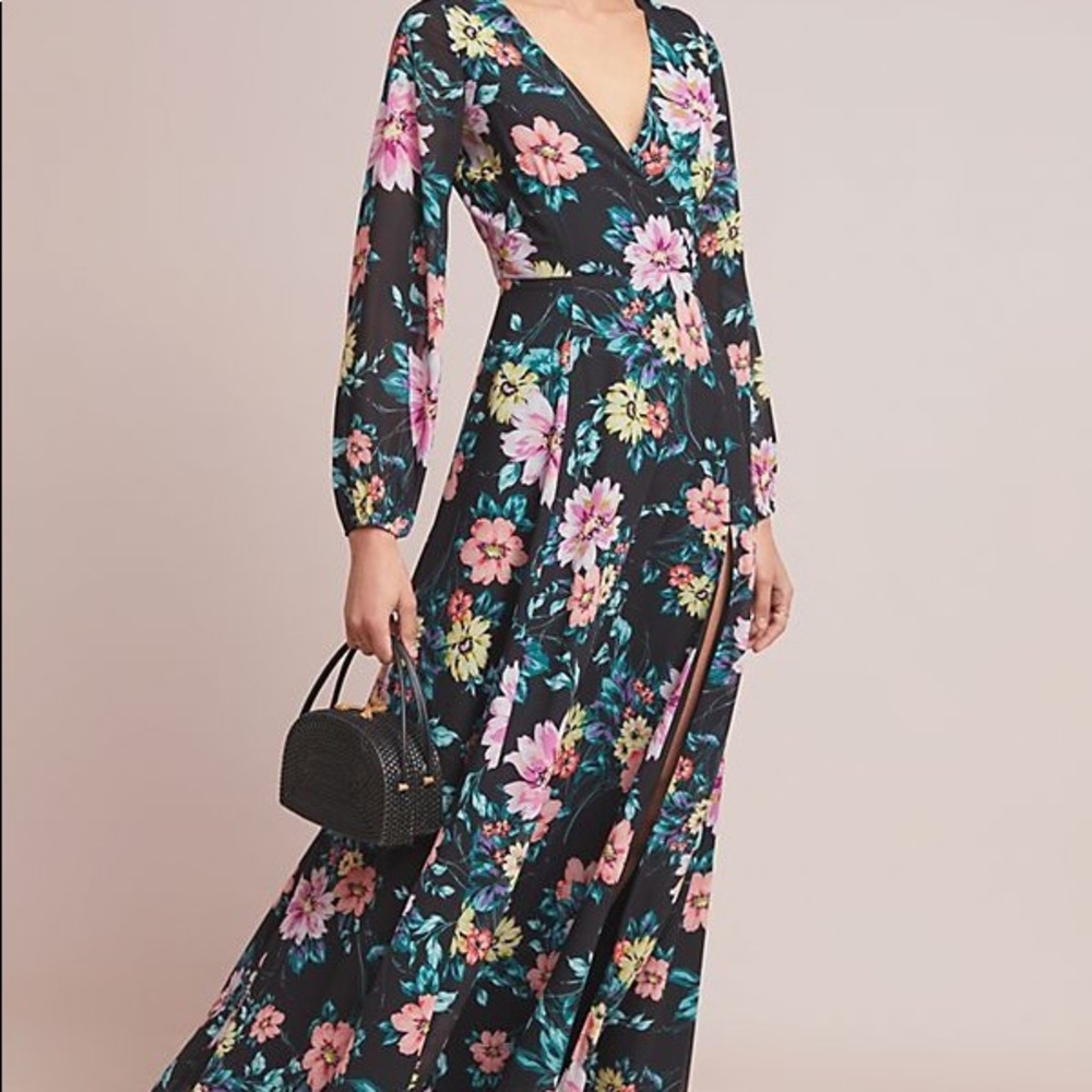 NWT Anthropologie Yumi Kim Wild Rose Maxi Dress
